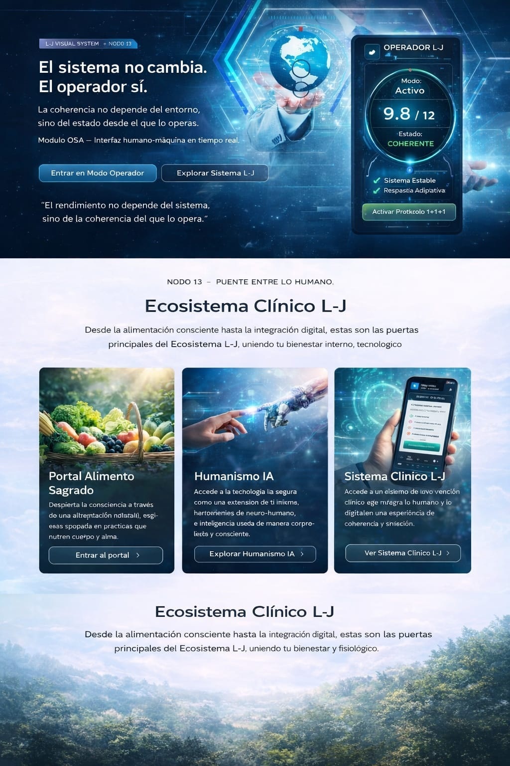Entrada al Ecosistema Clínico L-J